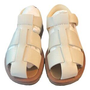 The Row - Fisherman sandals in off white/ ivory, size 38